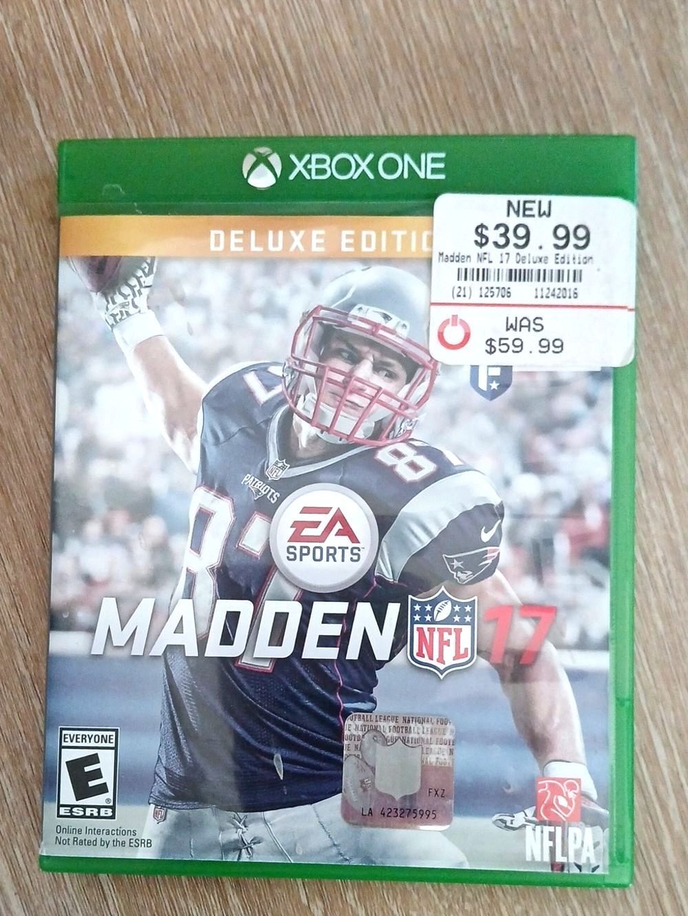 EA Sports Madden NFL 17 Deluxe Edition for Xbox One Microsoft 2016 Disc